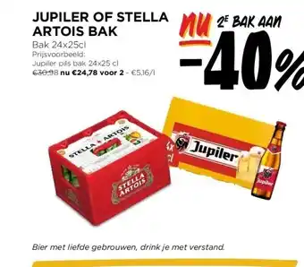 Jumbo JUPILER OF STELLA ARTOIS BAK aanbieding