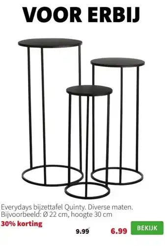 Intratuin Everydays bijzettafel Quinty aanbieding