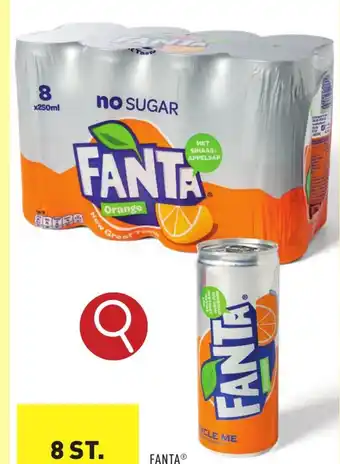 ALDI Fanta Orange zero 8 x 25 cl aanbieding