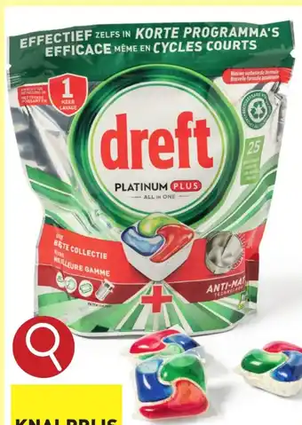 ALDI DREFT Platinum Plus-vaatwastabletten 25 st aanbieding