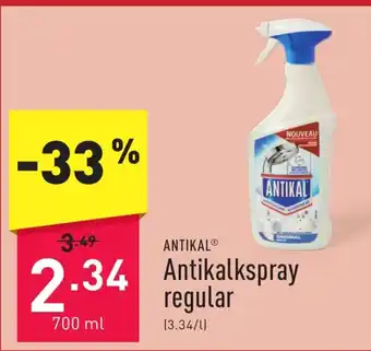 ALDI Antikalkspray regular 700 ml aanbieding