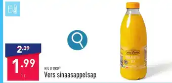 ALDI RIO D'ORO Vers sinaasappelsap aanbieding