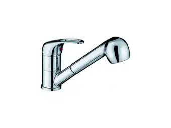 Hubo Isifix Flow keukenkraan eengreeps met uittrekbare uitloop chroom aanbieding