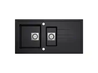 Hubo Van Marcke go Molto spoelbak 98x50 cm zwart aanbieding