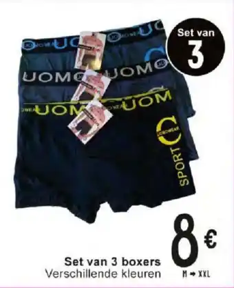 Cora Set van 3 boxers aanbieding
