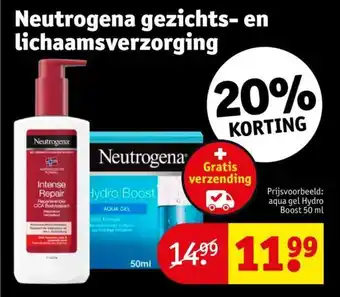 Kruidvat Neutrogena gezichts- en lichaamsverzorging aanbieding