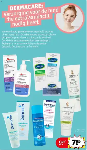 Kruidvat Dermolin face wash aanbieding