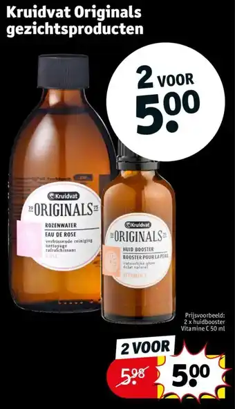 Kruidvat Originals gezichtsproducten aanbieding