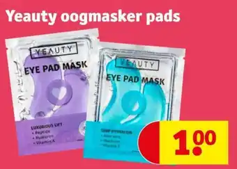 Kruidvat Yeauty oogmasker pads aanbieding
