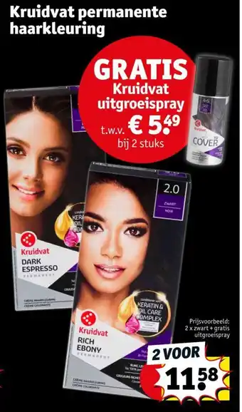 Kruidvat Permanente haarkleuring aanbieding