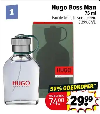 Kruidvat Hugo Boss Man 75 ml aanbieding