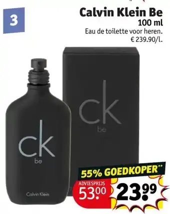 Kruidvat Calvin Klein Be 100 ml aanbieding