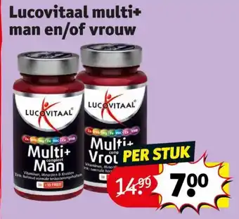 Kruidvat Lucovitaal multi+ man en/of vrouw aanbieding