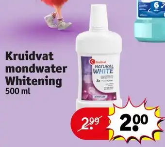 Kruidvat Mondwater Whitening 500 ml aanbieding