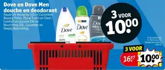 Kruidvat Dove en Dove Men douche en deodorant aanbieding