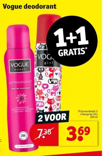 Kruidvat Vogue deodorant aanbieding