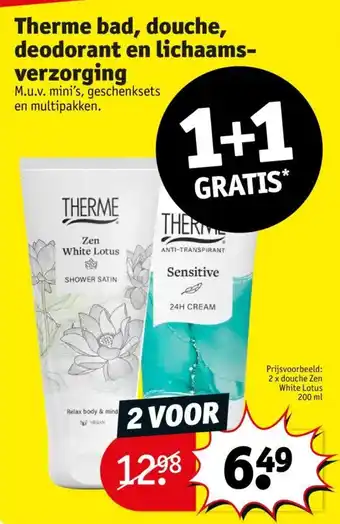 Kruidvat Therme bad, douche, deodorant en lichaamsverzorging aanbieding