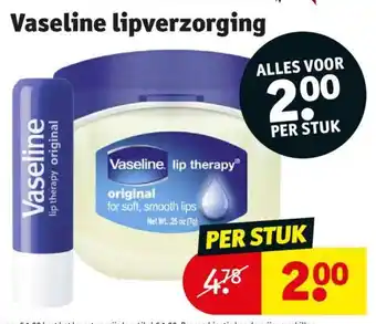 Kruidvat Vaseline lipverzorging aanbieding