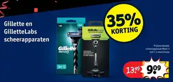 Kruidvat Gillette en GilletteLabs scheerapparaten aanbieding