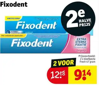 Kruidvat Fixodent aanbieding