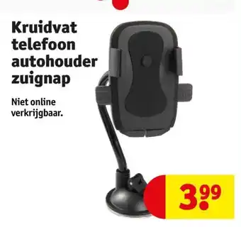 Kruidvat Telefoon autohouder zuignap aanbieding