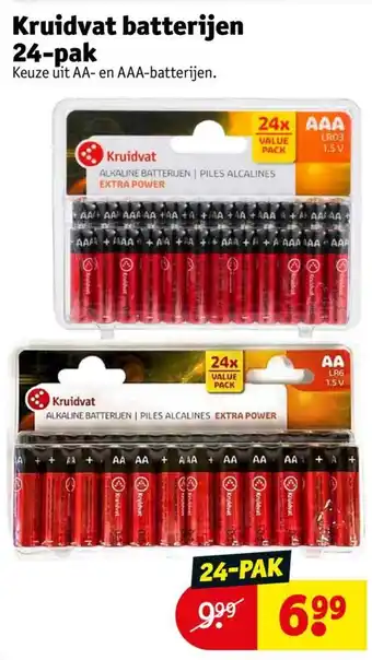 Kruidvat Kruidvat batterijen 24-pak aanbieding