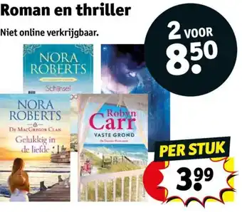 Kruidvat Roman en thriller aanbieding