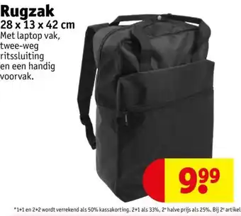 Kruidvat Rugzak 28 x 13 x 42 cm aanbieding