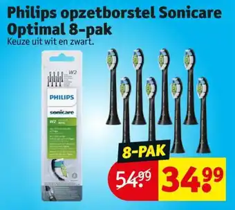 Kruidvat Philips opzetborstel Sonicare Optimal 8-pak aanbieding
