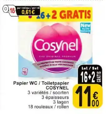 Cora COSYNEL Toiletpapier aanbieding