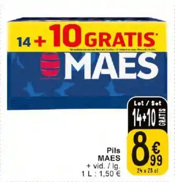Cora MAES Pils 24 x 25cl aanbieding