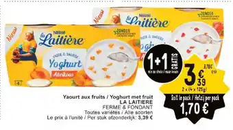 Cora LA LAITIERE Yoghurt met fruit 2 x (4 x 125g) aanbieding