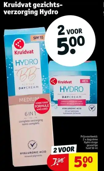 Kruidvat Kruidvat gezichtsverzorging Hydro aanbieding