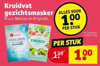 Kruidvat Kruidvat gezichtsmasker aanbieding
