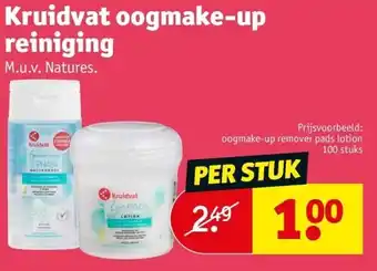 Kruidvat Kruidvat oogmake-up reiniging aanbieding