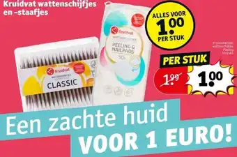 Kruidvat Kruidvat wattenschijfjes en -staafjes aanbieding