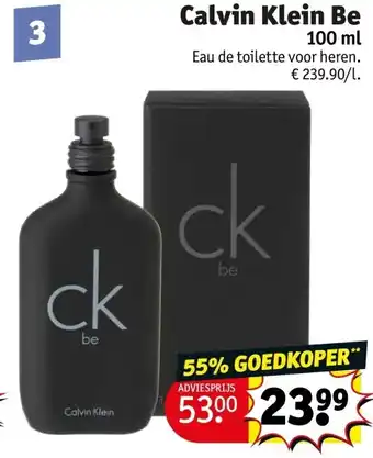 Kruidvat Calvin Klein Be aanbieding