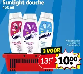Kruidvat Sunlight douche aanbieding