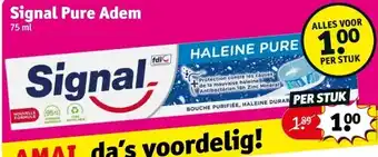 Kruidvat Signal Pure Adem aanbieding