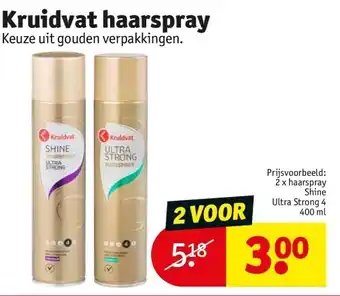Kruidvat Kruidvat haarspray aanbieding