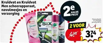 Kruidvat Kruidvat en Kruidvat Men scheerapparaat, navulmesjes en verzorging aanbieding