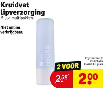 Kruidvat Kruidvat lipverzorging aanbieding