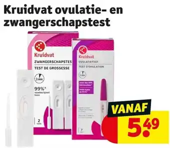 Kruidvat Kruidvat ovulatie- en zwangerschapstest aanbieding