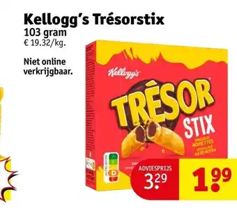 Kruidvat Kellogg’s Trésorstix aanbieding