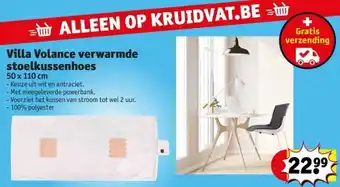 Kruidvat Villa Volance verwarmde stoelkussenhoes aanbieding