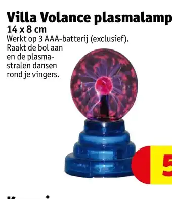 Kruidvat Villa Volance plasmalamp aanbieding