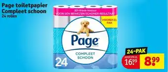 Kruidvat Page toiletpapier Compleet schoon aanbieding