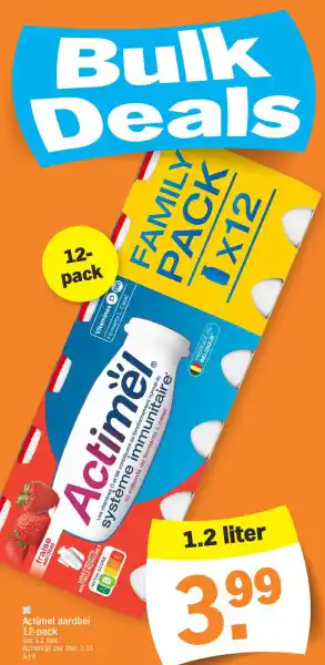 Actimel aardbei 12-pack