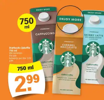 Albert Heijn Starbucks ijskoffie 750 ml aanbieding