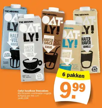 Albert Heijn Oatly! houdbaar literpakken aanbieding